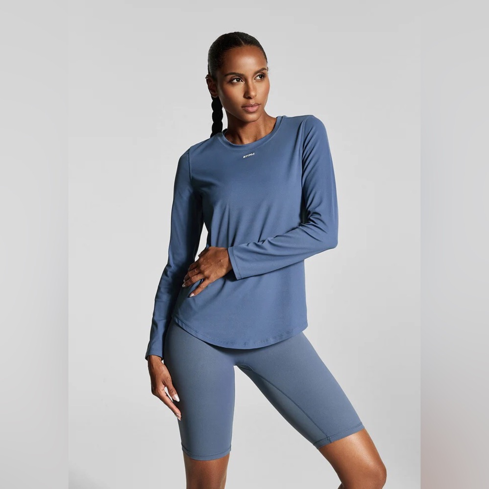 Better Me Iris Blue Long Sleeve and Shorts Set PR7-5